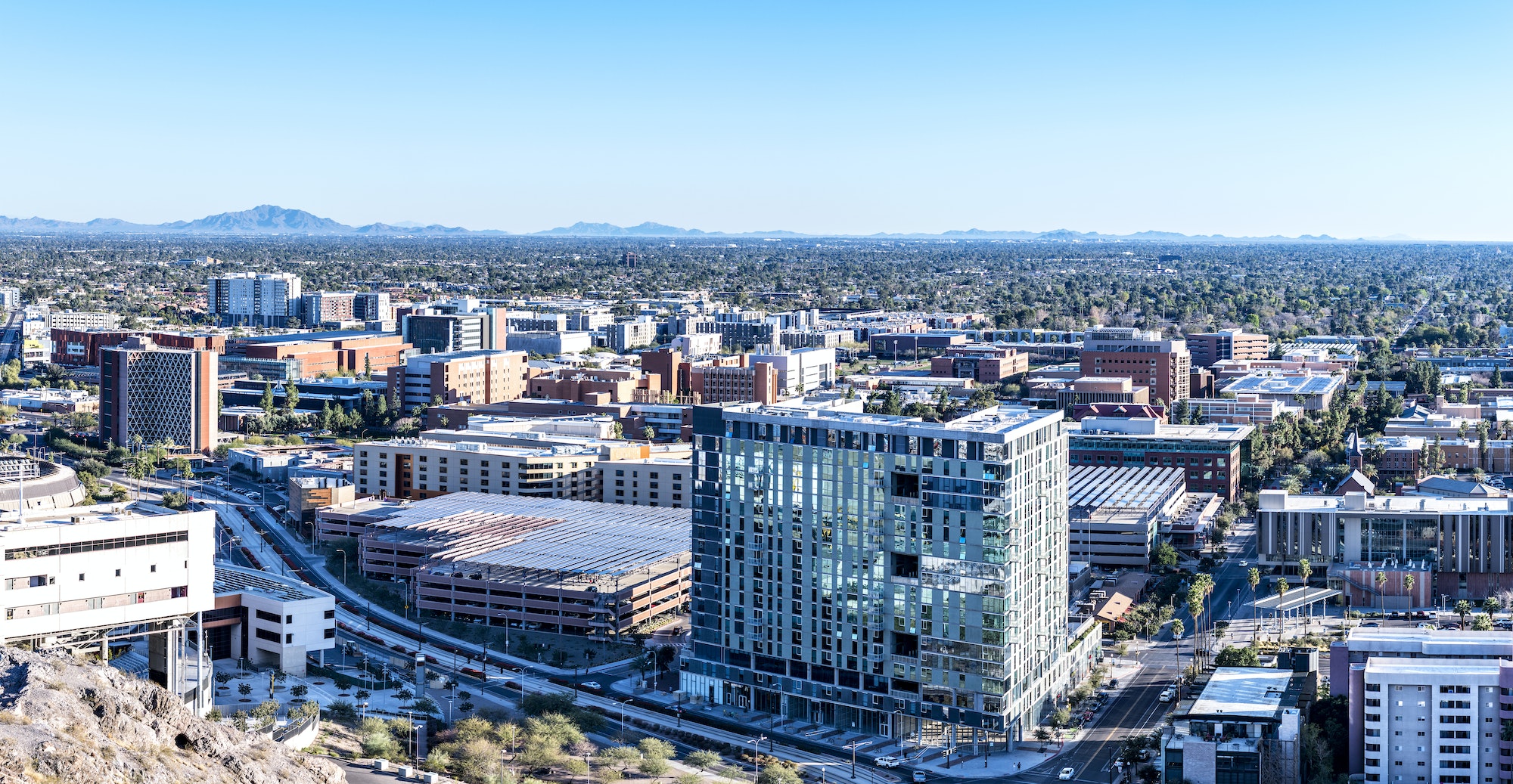 Arizona State University city overlook