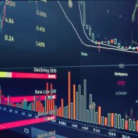Analysis chart of financial data